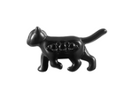 Load image into Gallery viewer, Stow Black Rhodium Spinel Cat Charm
