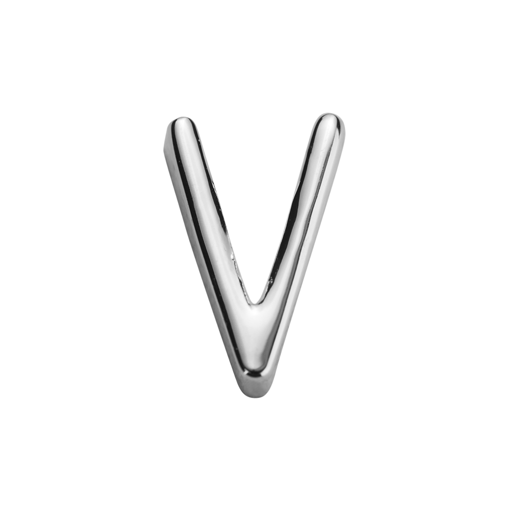 Stow Stg Letter V Charm