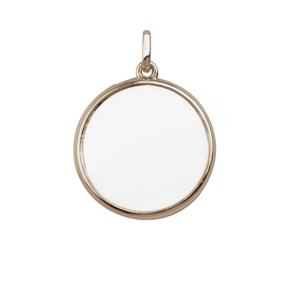 S052628 stow locket large 28mm locket rose gold