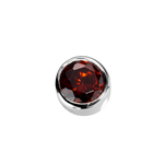 Load image into Gallery viewer, Stow Garnet CZ Virtue Charm
