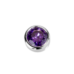 Load image into Gallery viewer, Stow Amethyst CZ Virtue Charm
