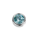 Load image into Gallery viewer, Stow Aquamarine CZ Virtue Charm
