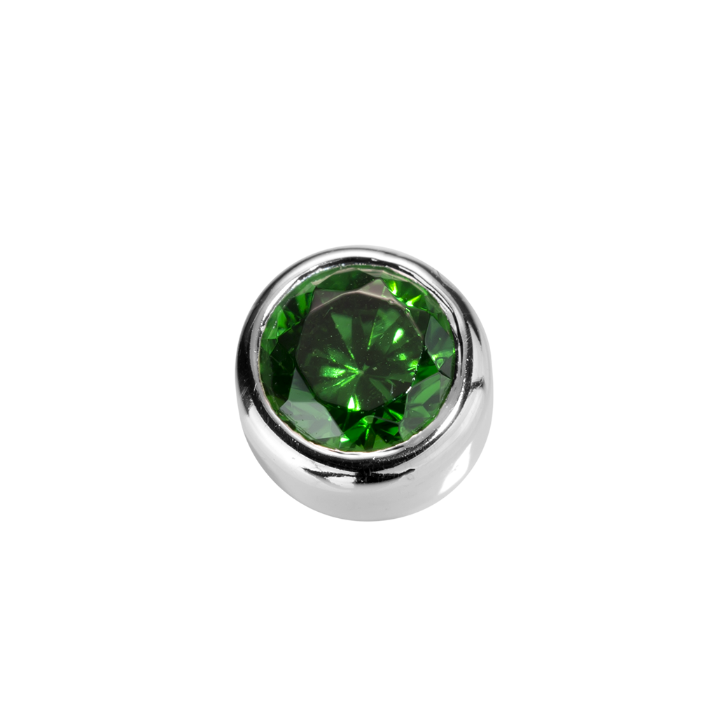Stow Emerald CZ Virtue Charm