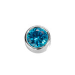 Load image into Gallery viewer, Stow Blue Topaz CZ Virtue Charm
