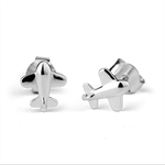 Load image into Gallery viewer, Stow Sterling Silver Aeroplane Earrings
