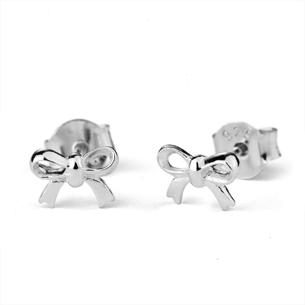 Stow Sterling Silver Bow Earrings
