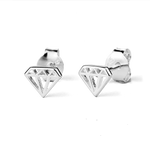 Load image into Gallery viewer, Stow Sterling Silver Diamond Earrings
