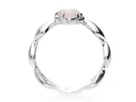 Load image into Gallery viewer, Stolen Girlfriends Club Band of Hearts Ring - Rose Quartz
