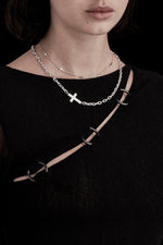 Load image into Gallery viewer, Stolen Girlfriends Club Cross Choker Necklace

