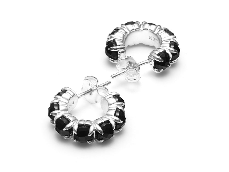 Stolen girlfriends club stg onyx halo cluster earrings