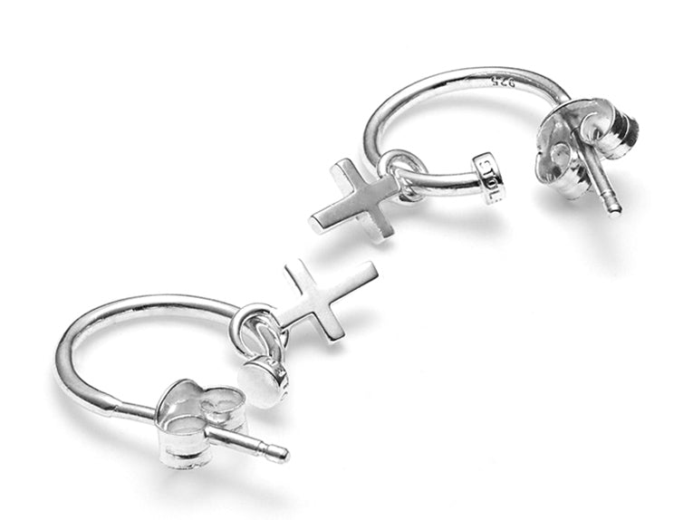 Stolen Girlfriends Club Stg Cross Anchor Earrings