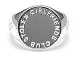 Load image into Gallery viewer, Stolen Girlfriends Club Stg Text Logo Sovereign Ring
