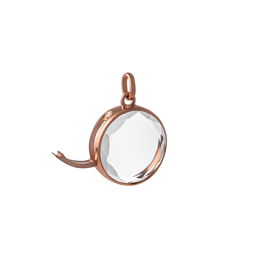 So52477 stow rose gold faceted locket open