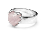 Load image into Gallery viewer, Stolen Girlfriends Club Love Claw Ring - Rose Quartz
