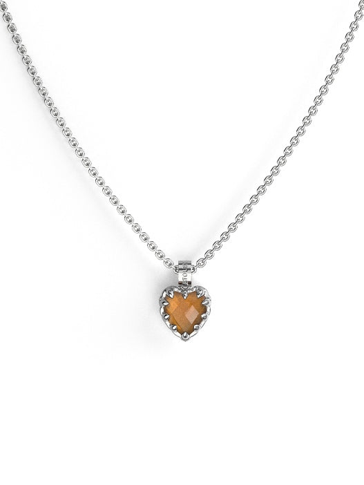 Stolen girlfriends club sterling silver citrine love claw necklace