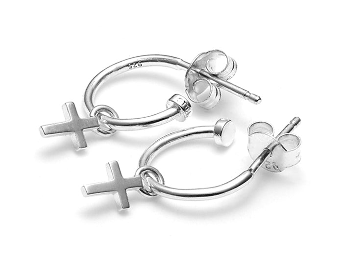 Stolen Girlfriends Club Stg Cross Anchor Earrings