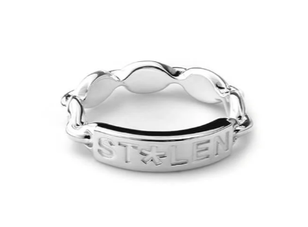 Stolen girlfriends club sterling silver stolen stamp ring