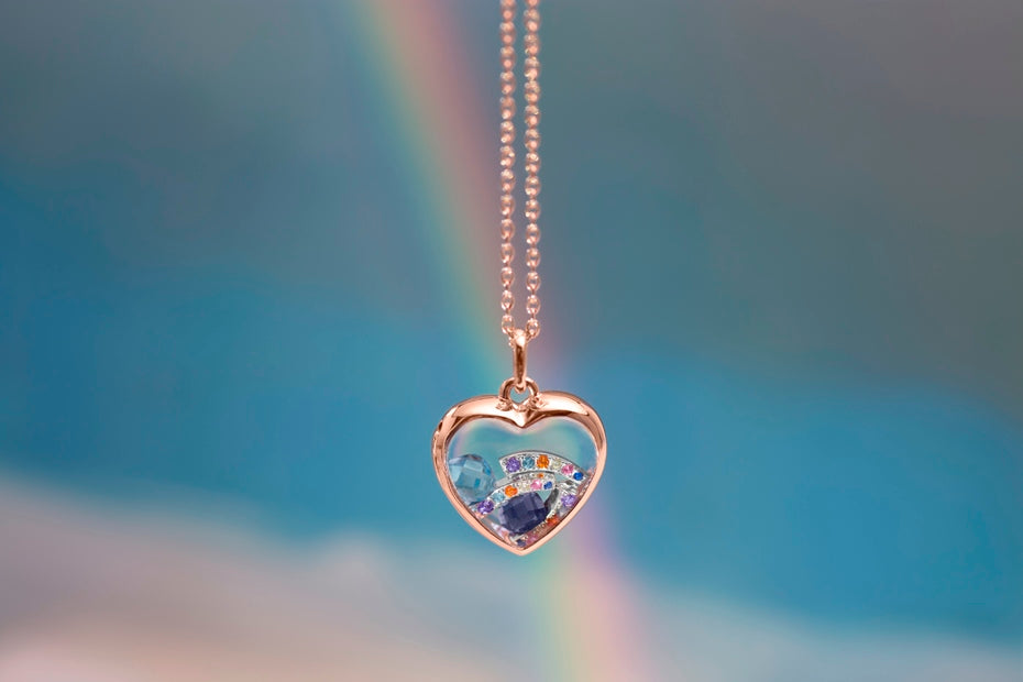 Stow Stg CZ Rainbow Charm