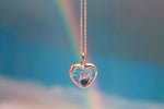 Load image into Gallery viewer, Stow Stg CZ Rainbow Charm
