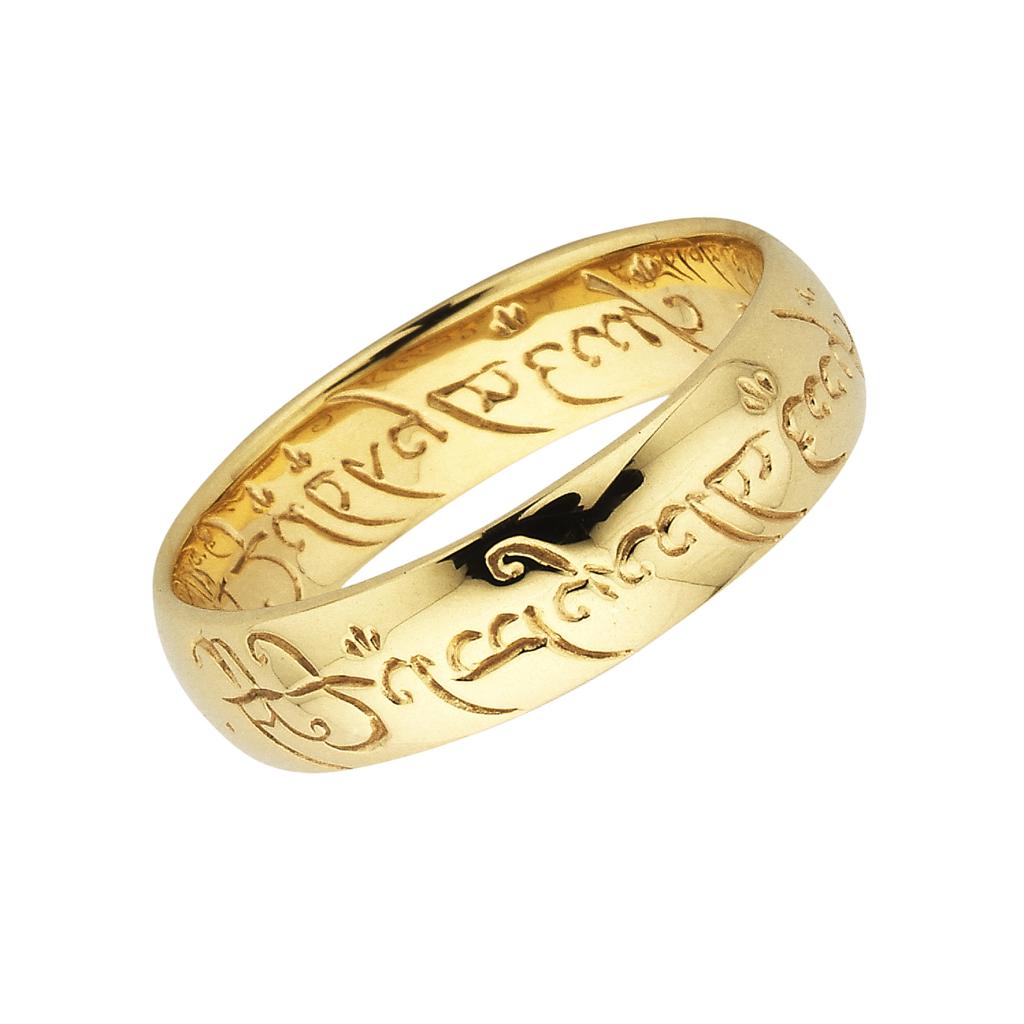 Lord Of The Rings Stg Gold Plated The One Ring