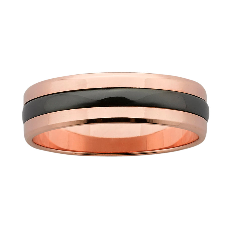 9ct Rose Gold Ziro 6mm Rounded Wedder
