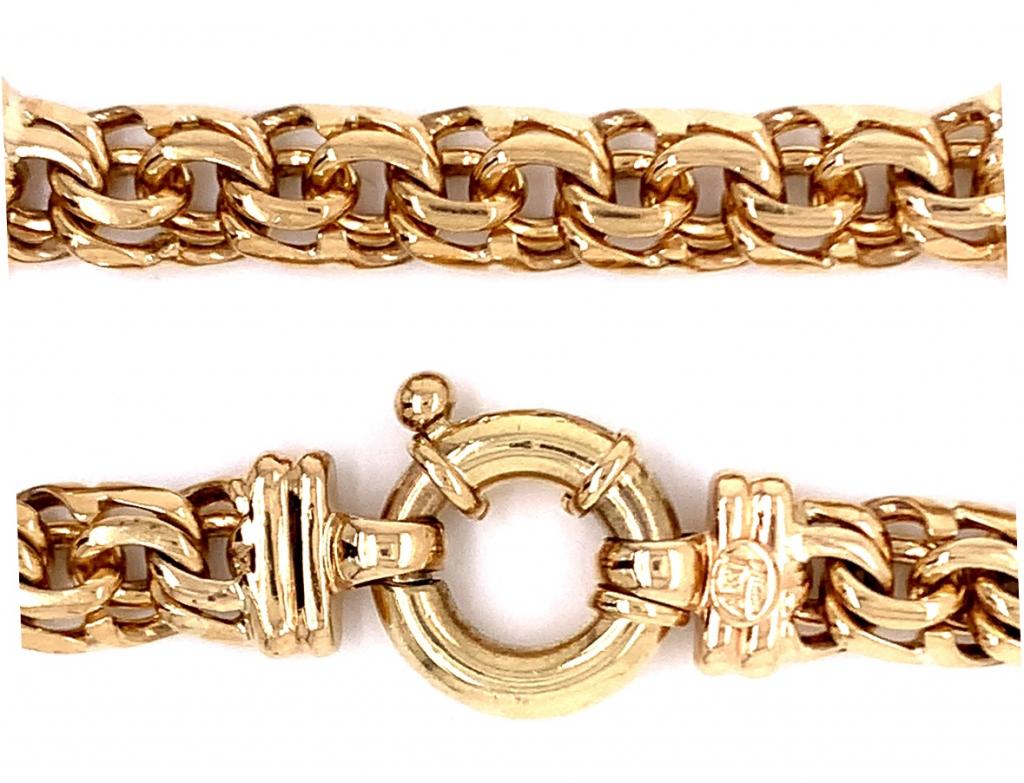 9ct fancy link chain 52cm