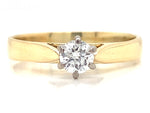 Load image into Gallery viewer, 18ct Diamond Solitaire Ring TDW 0.23ct
