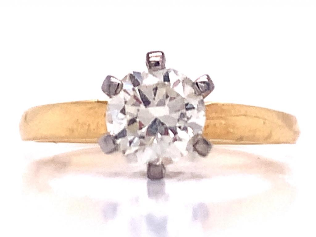 X1506e 18ct diamond solitaire ring tdw 0