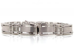 Load image into Gallery viewer, 9ct White Gold Gate Bracelet
