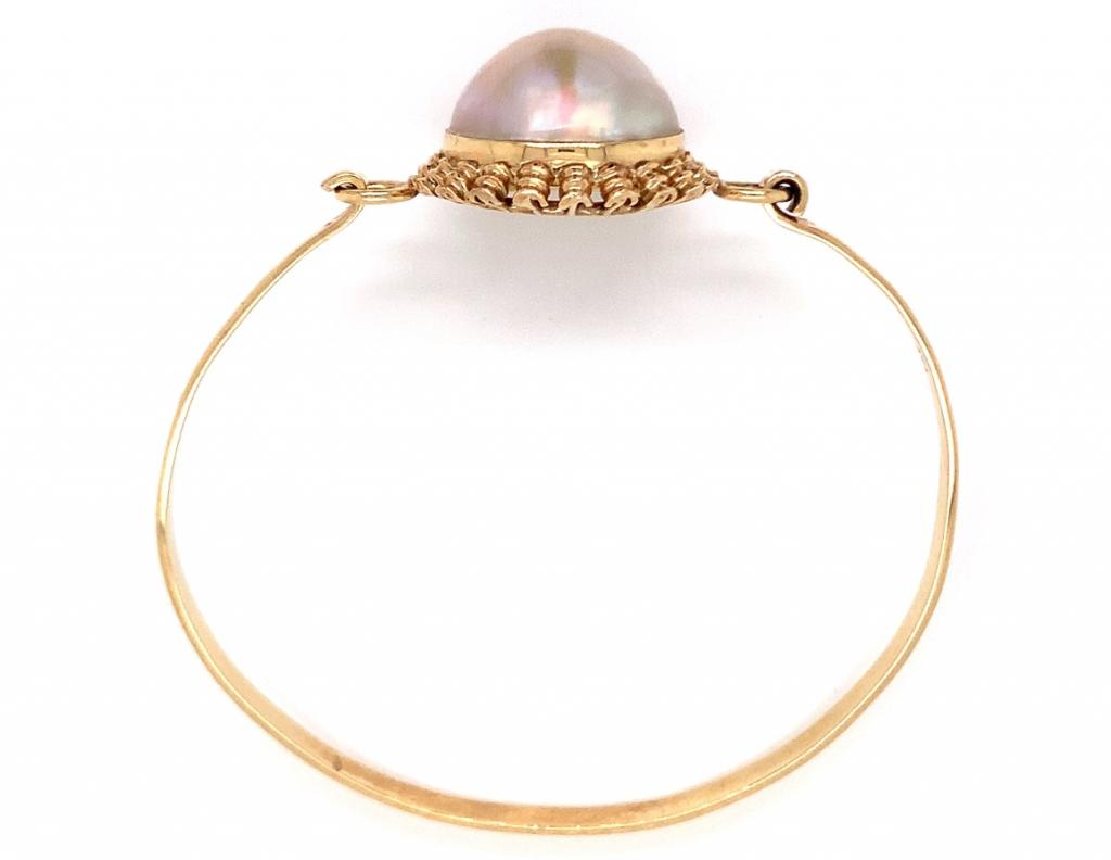 14ct mabe pearl bracelet