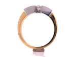 Load image into Gallery viewer, 18ct Two Tone Three Diamond Ring TDW 0.35ct
