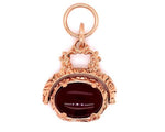 Load image into Gallery viewer, 9ct Rose Antique Carnelian Spinner Charm
