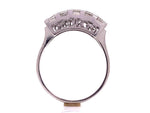Load image into Gallery viewer, Platinum Five Carre Cut Diamond Ring TDW 1.53ct
