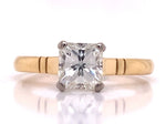 Load image into Gallery viewer, 18ct Princess Cut Diamond Solitaire Ring TDW 1.20ct
