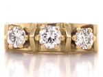Load image into Gallery viewer, 18ct Three Diamond Ring TDW 0.78ct
