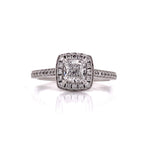 Load image into Gallery viewer, 18ct White Gold Diamond Cluster Ring TDW 0.98ct
