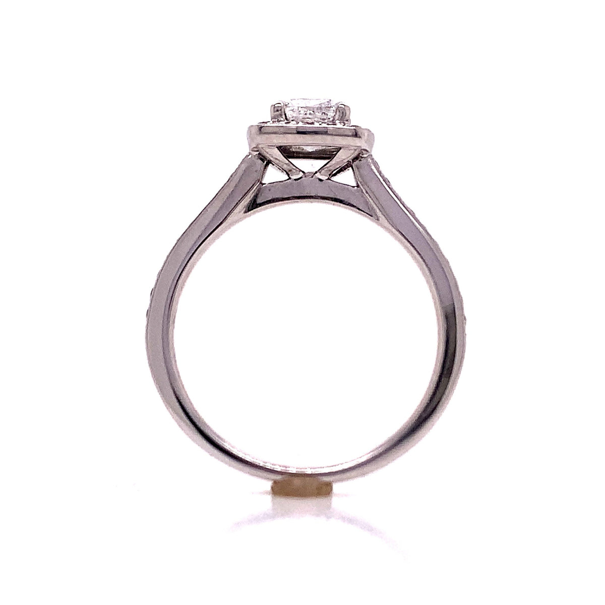 18ct white gold diamond cluster ring tdw 0