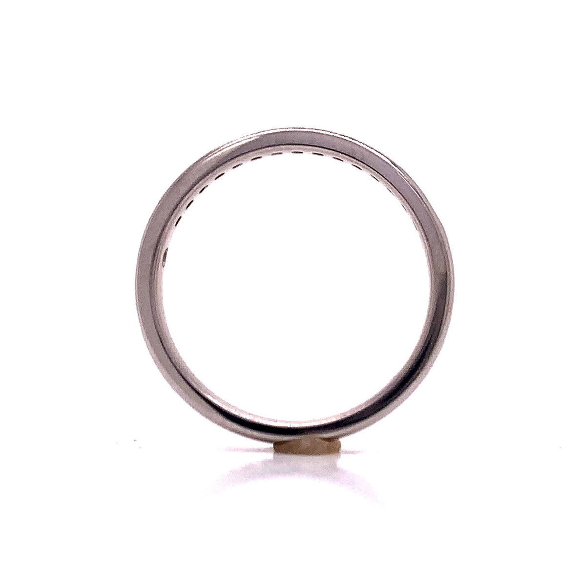 Platinum diamond channel ring tdw 0