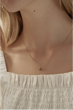 Load image into Gallery viewer, Karen Walker Stg Micro Acorn &amp; Leaf Necklace
