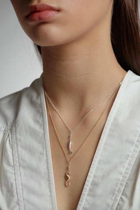 Karen walker stg seahorse necklace