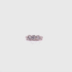 Load and play video in Gallery viewer, 18ct White Gold Three Diamond Ring TDW 1.00ct
