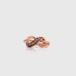 Load and play video in Gallery viewer, 14ct Rose Gold Champagne Diamond Ring TDW 0.51ct
