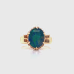 Load and play video in Gallery viewer, 9ct Triplet Opal Deco Ring
