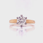Load and play video in Gallery viewer, 18ct Diamond Solitaire Ring TDW 0.94ct
