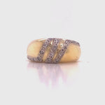 Load and play video in Gallery viewer, 18ct Diamond Deco Dome Ring TDW 0.25ct
