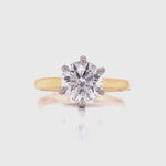 Load and play video in Gallery viewer, 18ct/ Platinum Diamond Solitaire Ring TDW 1.55ct
