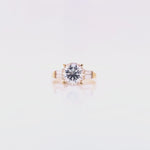 Load and play video in Gallery viewer, 14ct Cubic Zirconia Deco Ring
