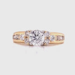 Load and play video in Gallery viewer, 14ct Diamond Solitaire Ring TDW 1.05ct
