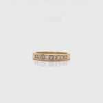 Load and play video in Gallery viewer, 18ct Nine Princess Cut Diamond Ring TDW 0.50ct
