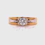 Load and play video in Gallery viewer, 18ct Diamond Solitaire Ring TDW 0.32ct
